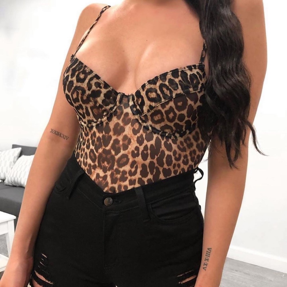 Laura’s Boutique- Luna leopard body suit